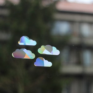 Suncatcher sticker set clouds prism window decal rainbow maker gift for kids room decor colourful image 8