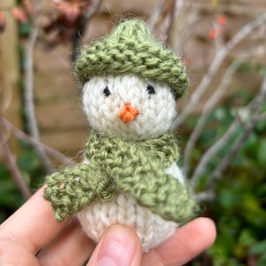 Knitted Snowman Pattern: Christmas Decoration (PDF Pattern) image 3