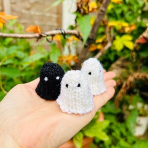 Knitted Ghost and Witch Hat Pattern (PDF Download) image 2