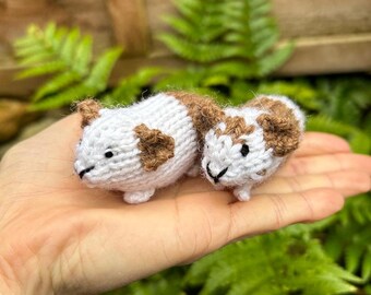 Pattern Only, Guinea Pig Knitting Pattern, Knitted Guinea Pig, Pattern