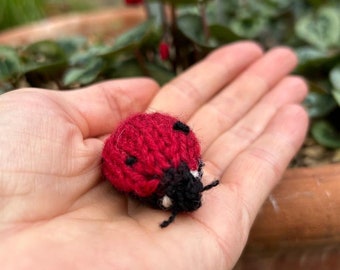 Tiny Knitted Ladybird, Ladybird, Knitting pattern