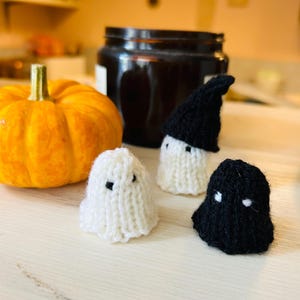 Knitted Ghost and Witch Hat Pattern (PDF Download) image 4