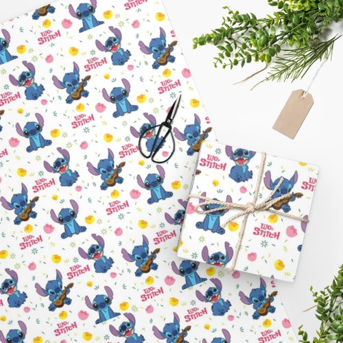 Pineapple Lilo and Stitch Themed Wrapping Gift Paper Etsy