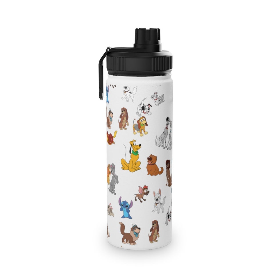 Disney Dogs stainless Steel Water Bottle, Sports Lid