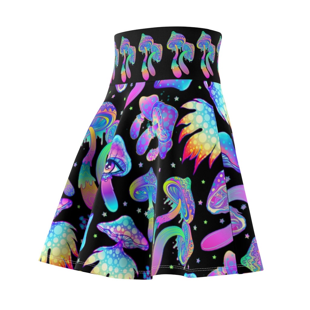 Mushroom Rainbow Reflective Skirt – Elevate Swag