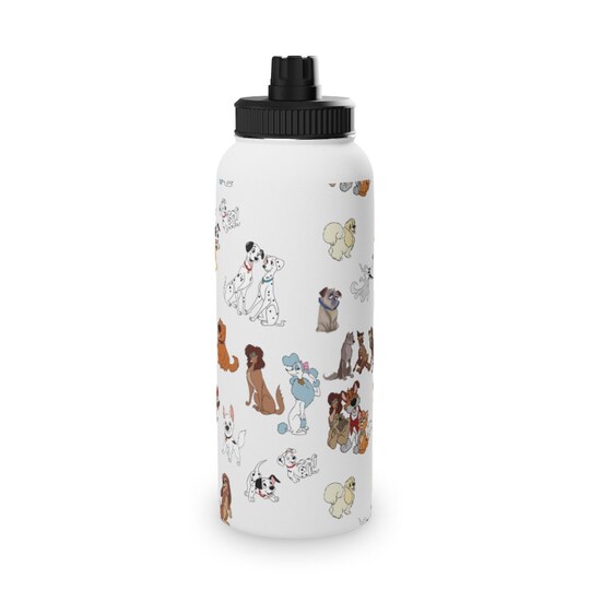 Disney Dogs stainless Steel Water Bottle, Sports Lid