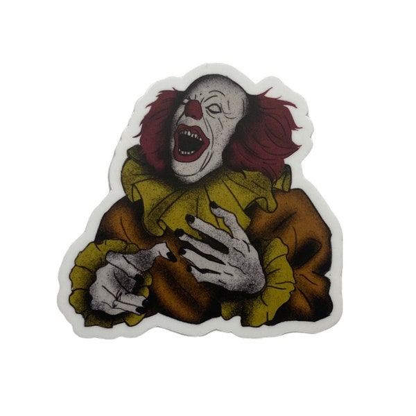 Pennywise Comic Book Themed Waterproof Vinyl Sticker