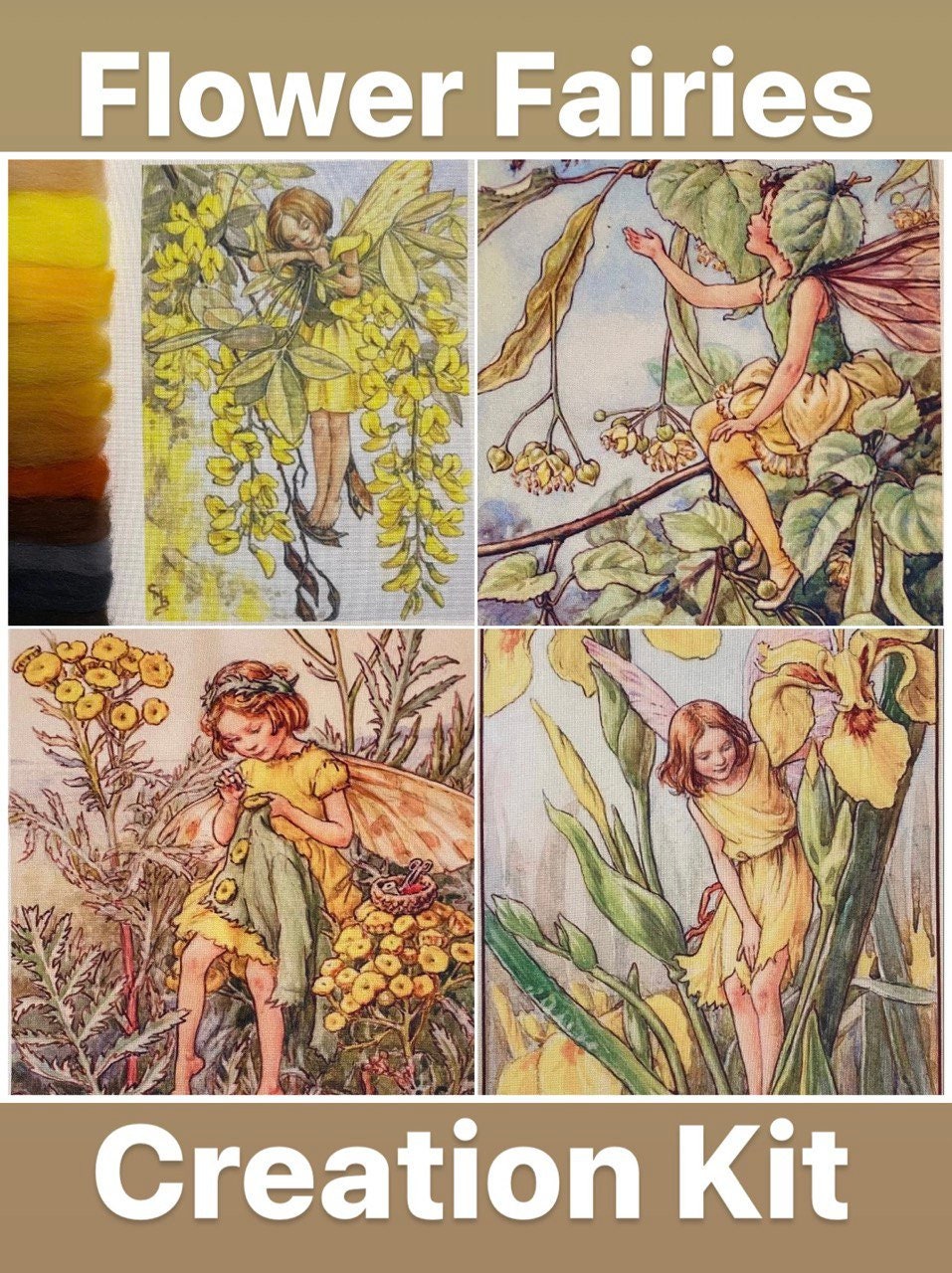 Kit Feutrage à l'aiguille - Fleur de Sundrop - Figured'Art