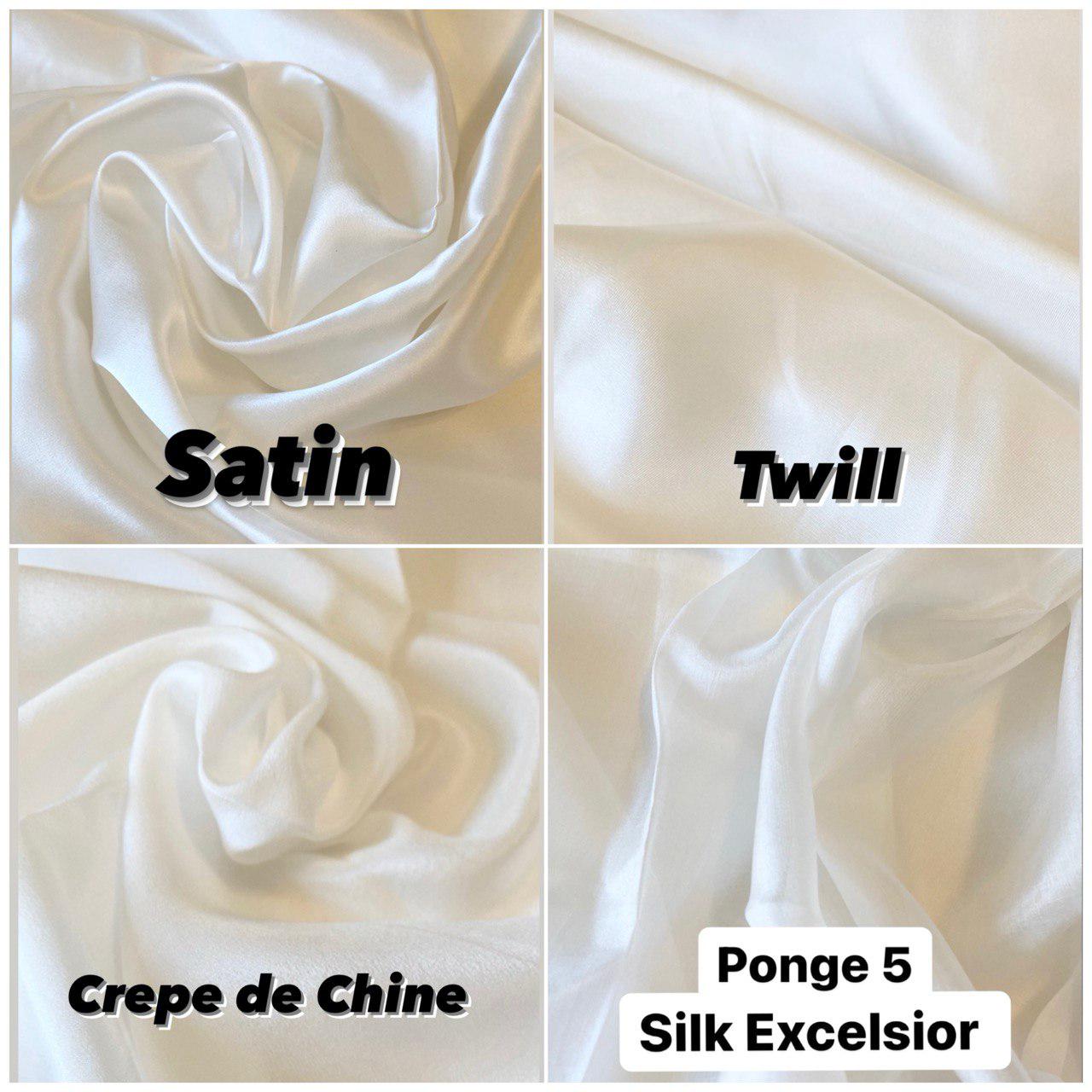 Silk Satin Ponge Twill Crepe De Chine Scarf,glossy Silk