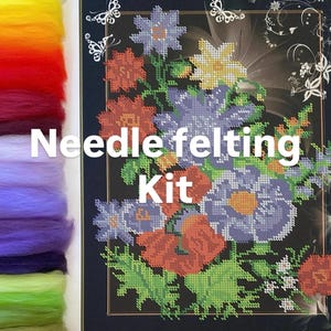 Einzigartiges Filz-Kit für Erwachsene, Nadelfilz-Set, Nadelfilzset, Nadelfilzset, Nadelfilzset, Nadelfilzset.
