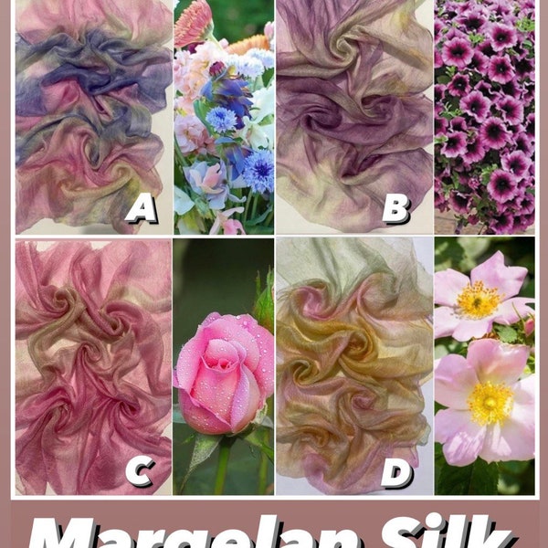 Margelan silk,Uzbek silk gauze,Sparse NunoFelting silk,Hand dyed silk,Dyed Pink silk scarf, Coloured silk for crafts,Rarefied white silk