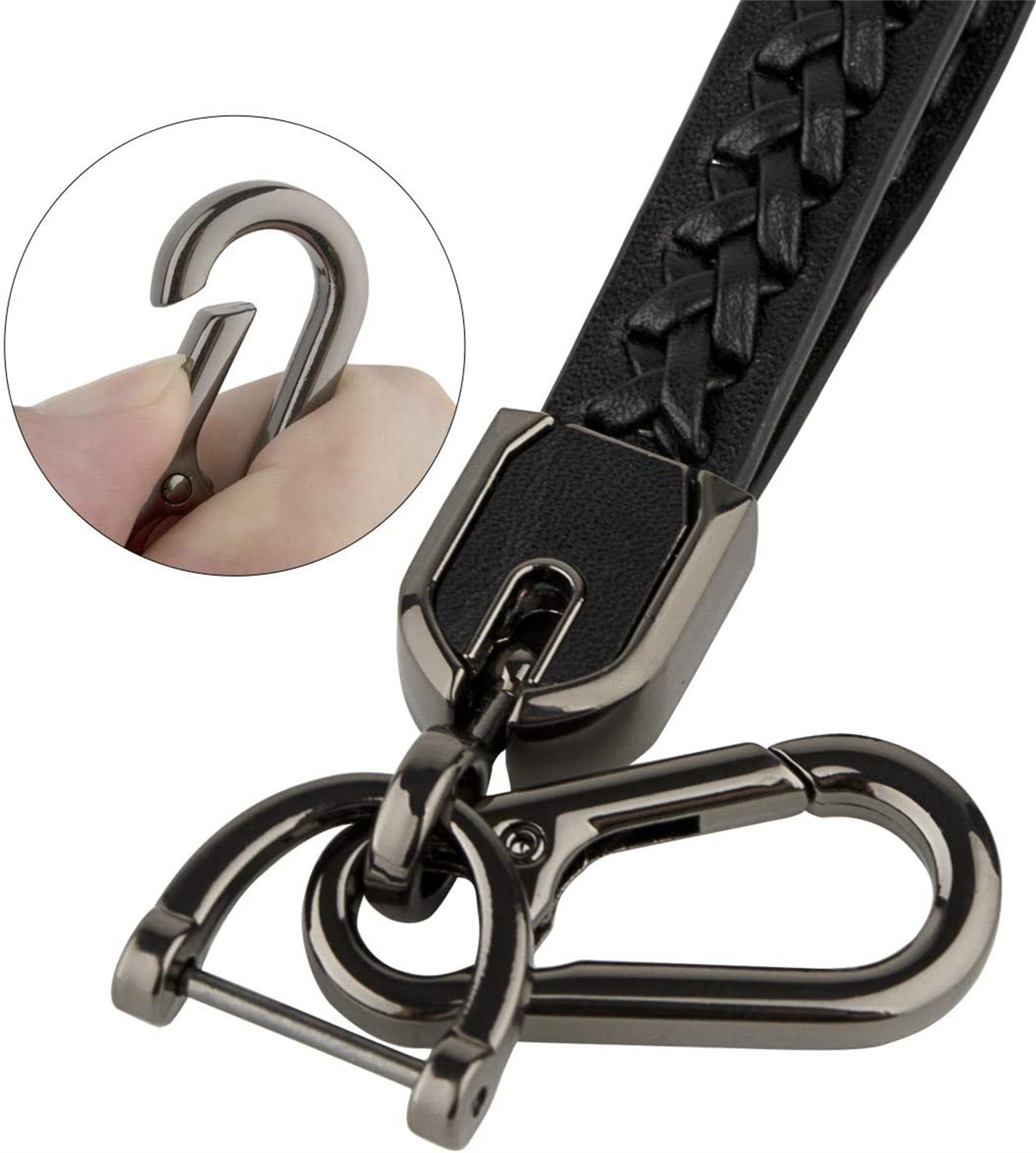 Car Key Chain Ring lanyards Genuine Leather Cord Keyring | Etsy