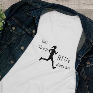 Women&#39;s Eat Sleep Run Repeat Softstyle Tee