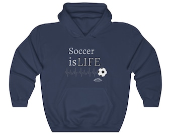 Soccer is Unisex Heavy Blend Hooded Sweatshirt