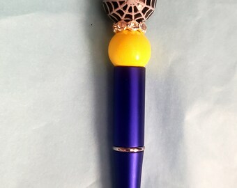 Button eyes Inspired Beaded Pen Great Gift With 2 Free Refills