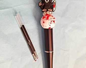 Gift for Horror Spooky Lovers Beaded Pens With 2 Free Refills