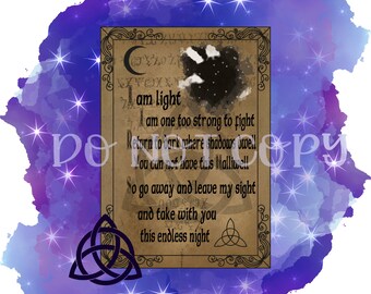 Witches Book Of Shadows Page Spell Sublimation Design 300 DPI PNG