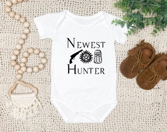 SPN Newest Hunter Onesie Baby shower gift infant toddler newborn new mother mothers day gift