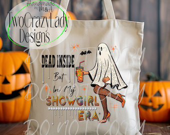 Halloween Showgirl Ghost Music Lover Tote bag