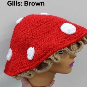Crocheted Mushroom Hat
