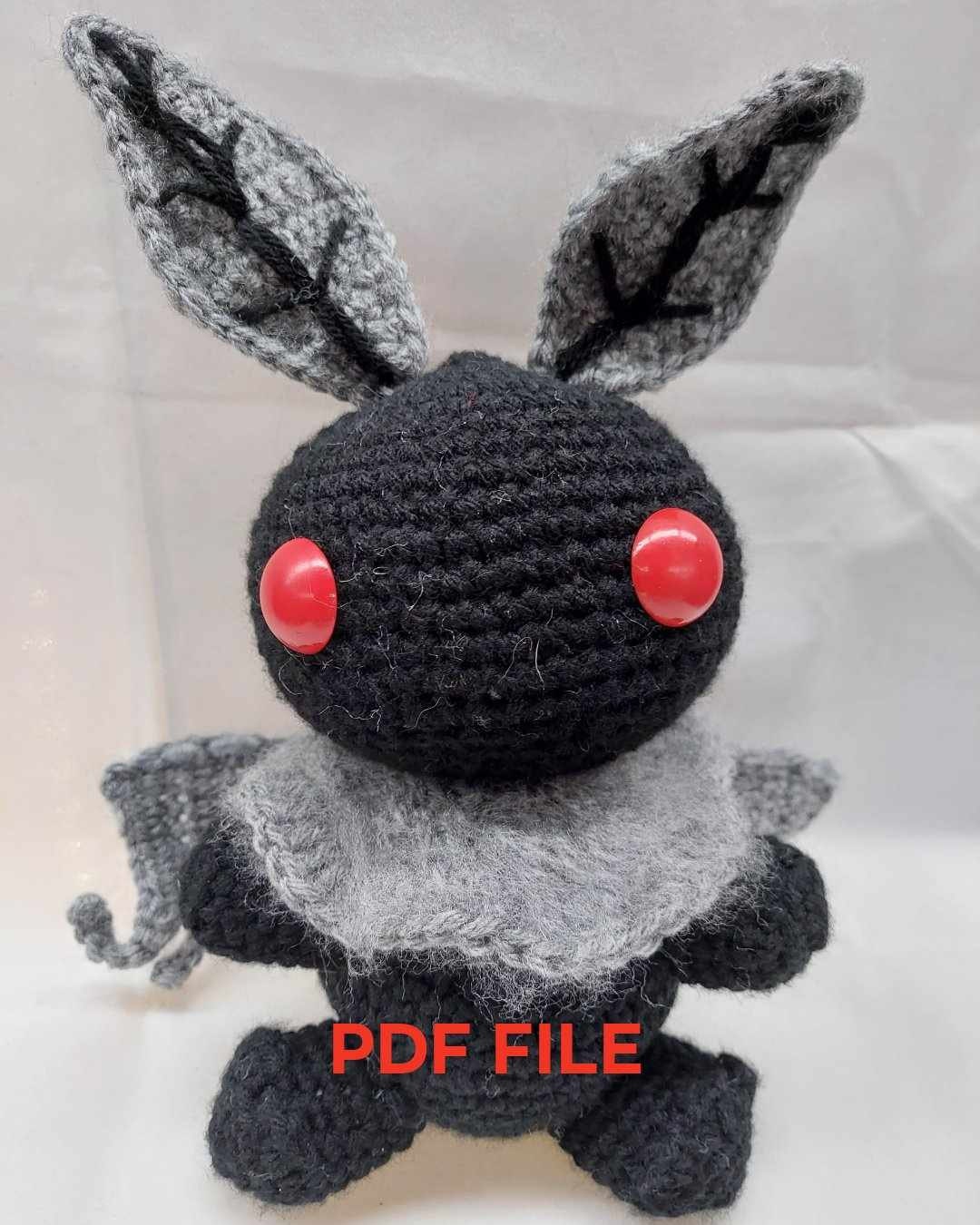 30 Mothman Crochet Patterns for Cute, Creepy, and Display-Worthy Makes 15 Chibi Mothman Crochet Pattern