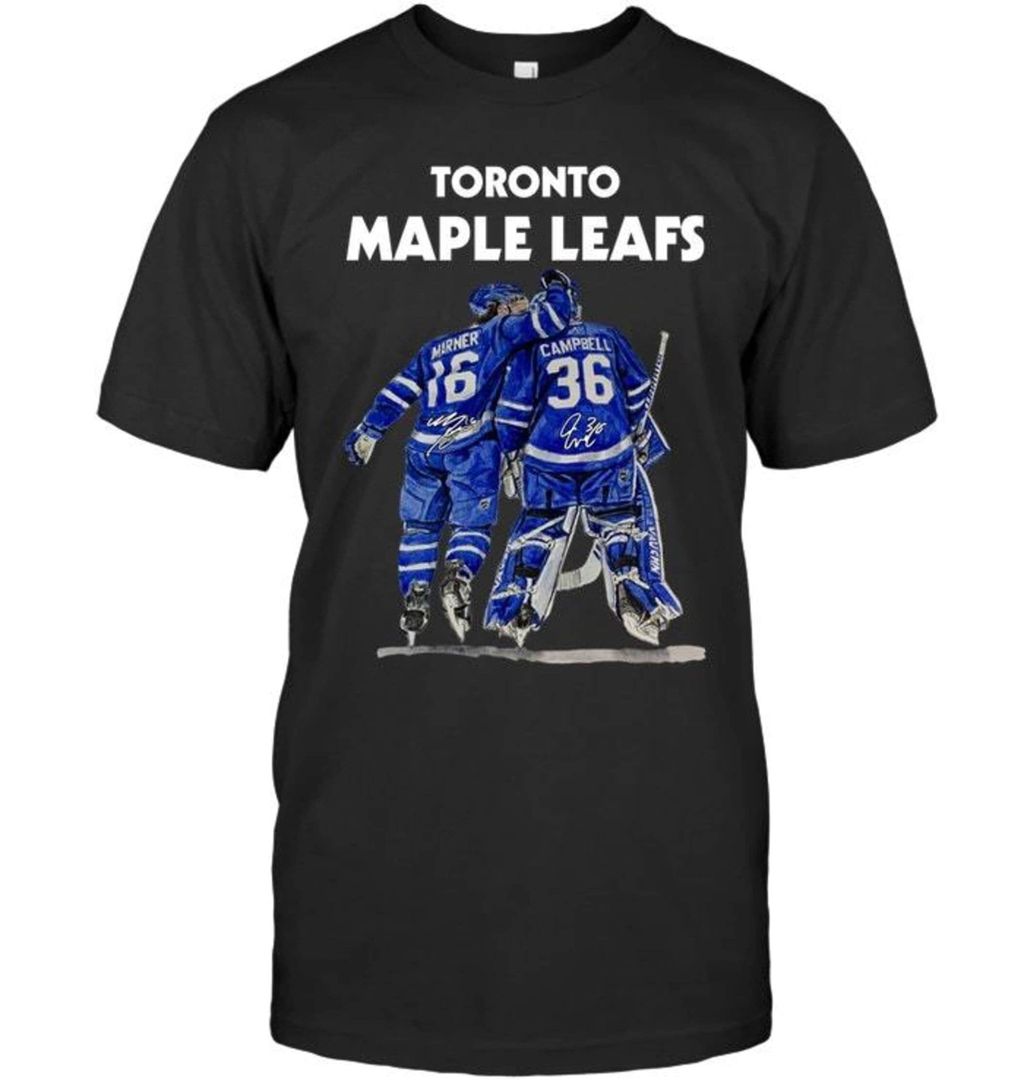 Toronto Ice Hockey Team Tshirt Toronto Maple Leafs Fan Tee Etsy