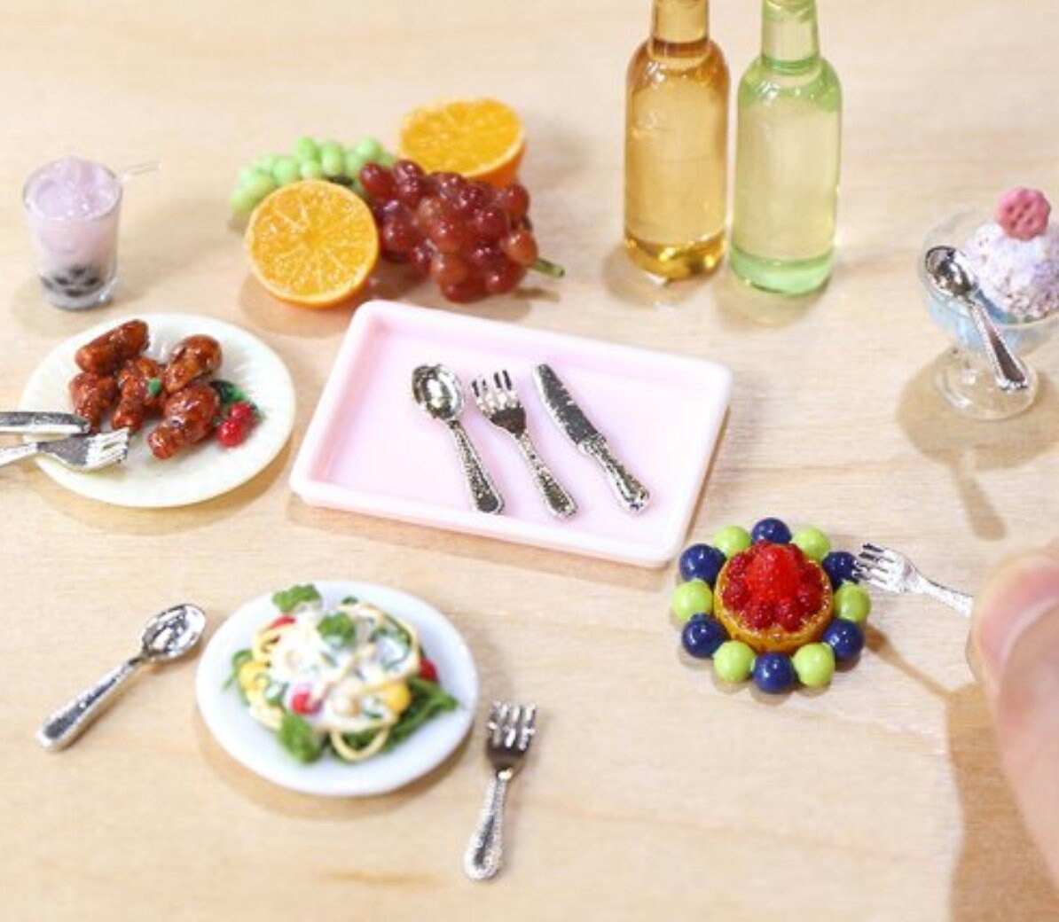 Miniature silverware set of 2 Etsy