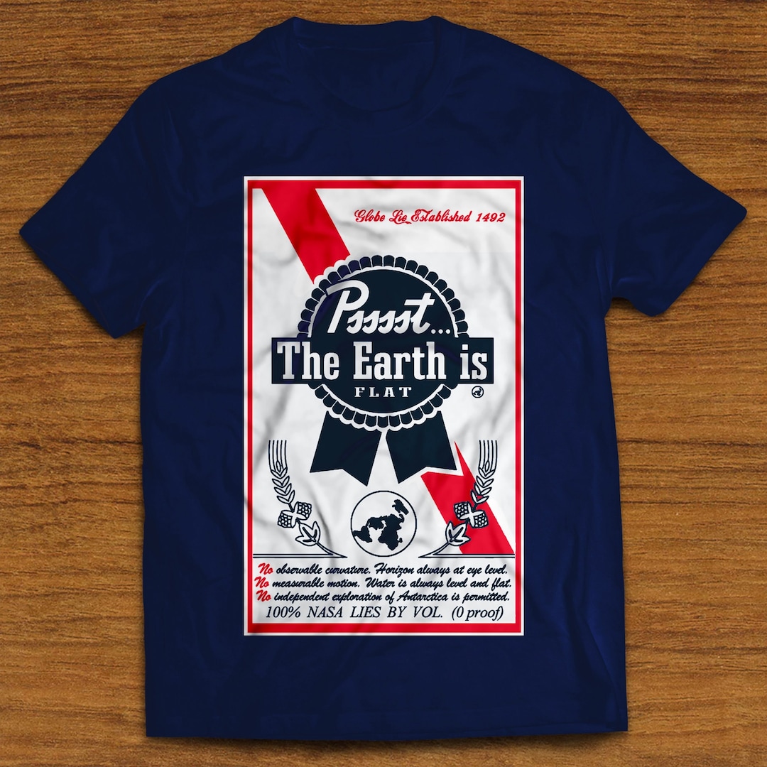 Flat Earth T-shirt, Funny Conspiracy Tee, Truthful Design - Etsy