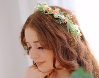 Wedding Accessories - Bridal Hair Comb -Flower Crown -Head Band -Groom Boutonniere -Artificial Bride Flowers-Head Vine-Head Piece-Bobby Pins