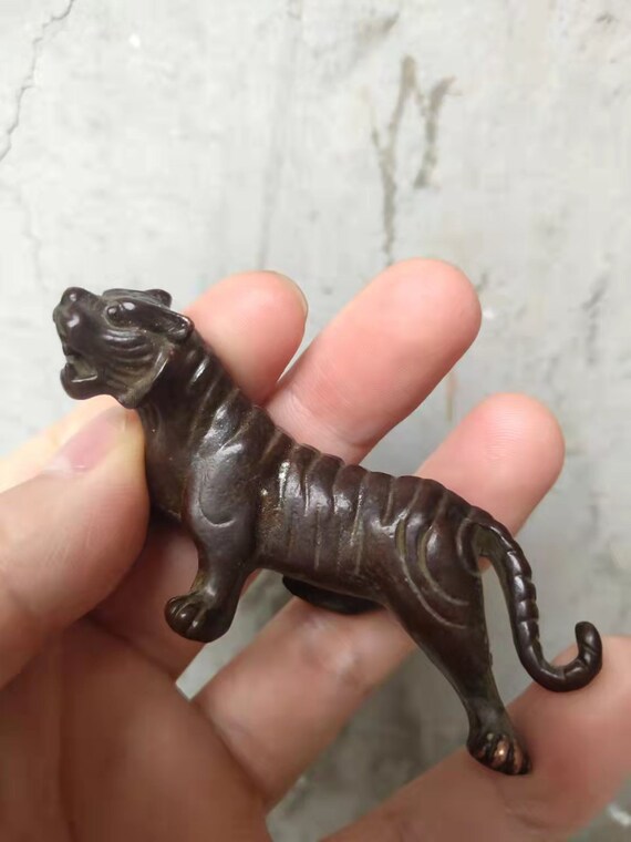 Vintage Home Decor Sculpture Statue Brass Copper Funny Tiger - Etsy Vintage Home Decor Sculpture Statue Brass Copper Funny Tiger - Etsy