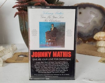 Vintage Johnny Mathis - Give me your Love for Christmas Cassette Tape