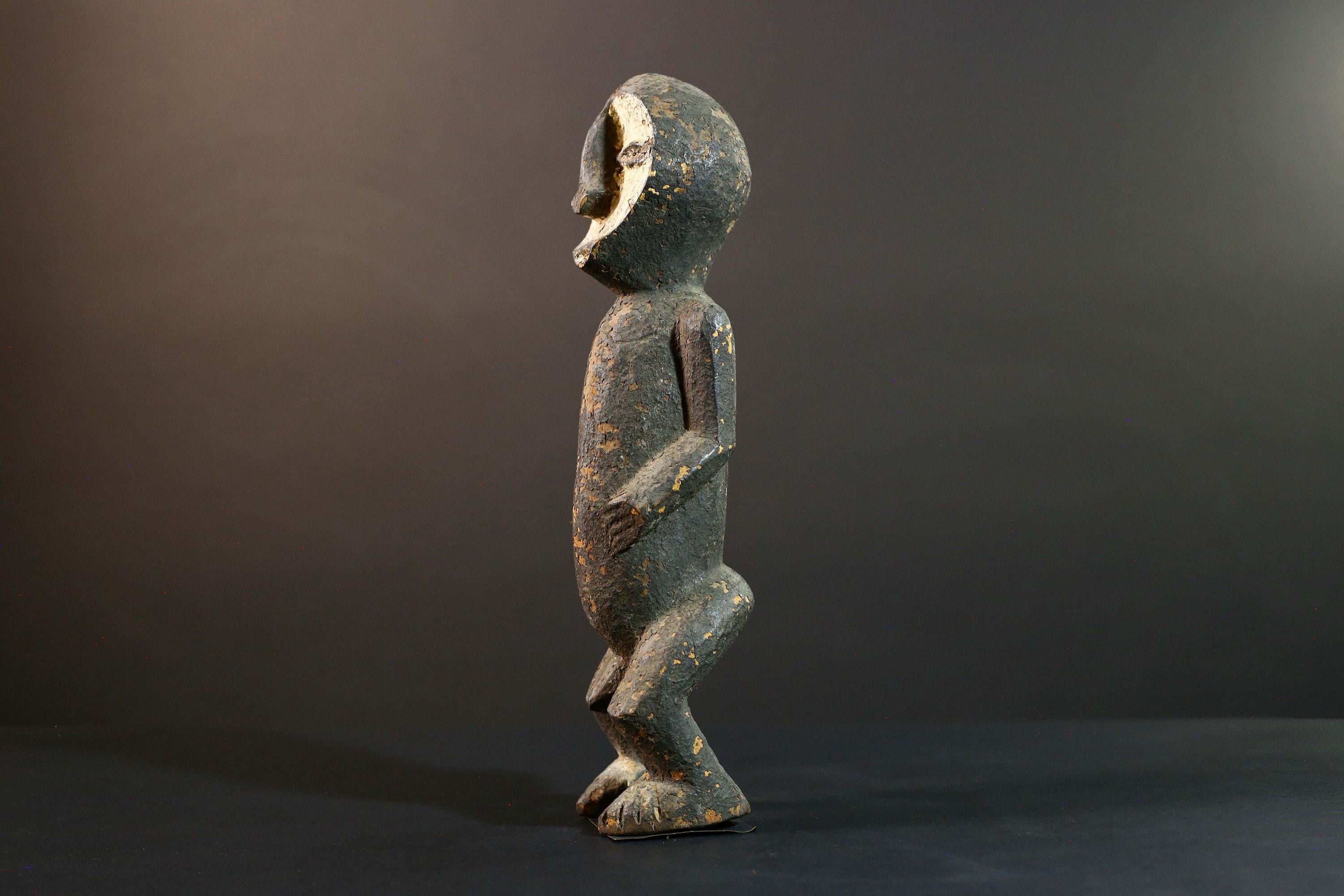 アフリカの牙の像：ガボンの黒檀製祖先彫刻-G5723 - Etsy 日本