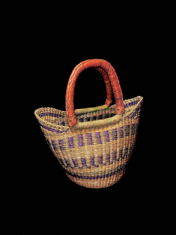 large sisal bag primitive art handmade African Sis