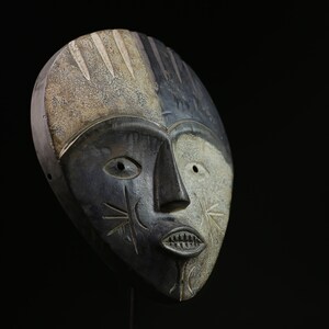 African Tribal Wall Mask Kwele Spirit Beete Art Ethnic Wood Carving ...