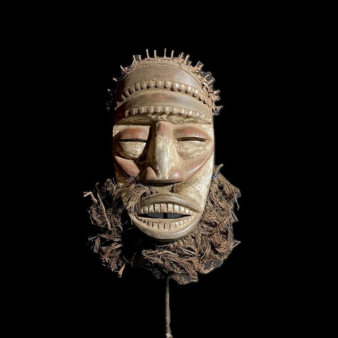 African Face Mask African Tribal Art Wooden African Dan Tribe Etsy