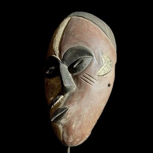 African Mask Igbo Ibo Peoples of Nigeria Ceremonial Hand Carving Wood ...