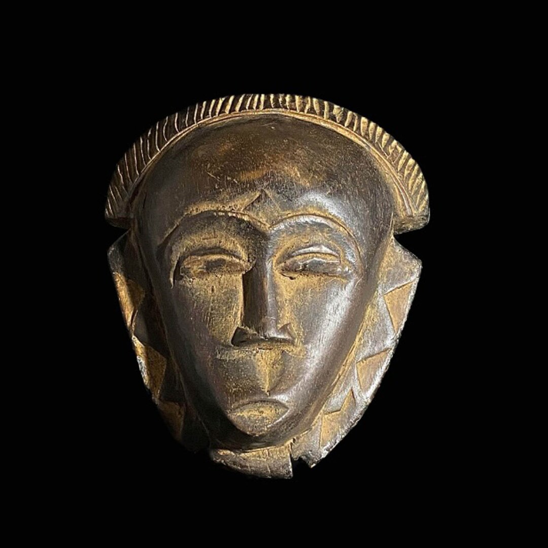 African Mask Traditional Vintage Art Tribal One Piece Home Décor Baule ...