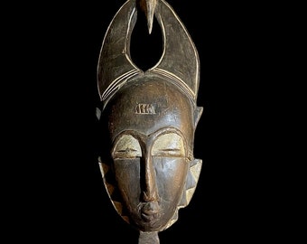 Afrikaans masker antiek tribal gezicht vintage hout gesneden hangende Guro Mask-9002