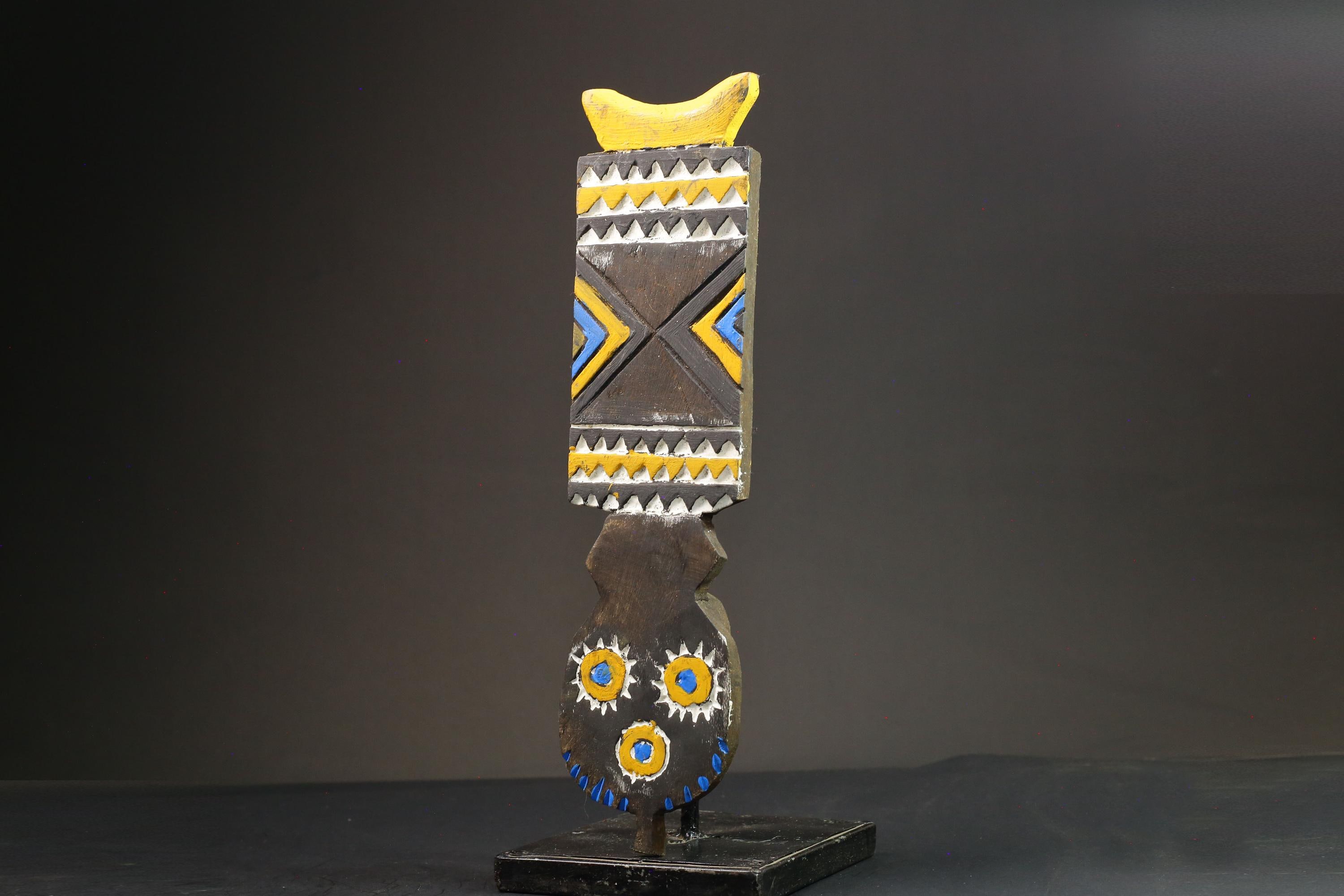 アフリカン・ブワ・ウォールマスク：ブルキナファソの手彫り部族木彫り