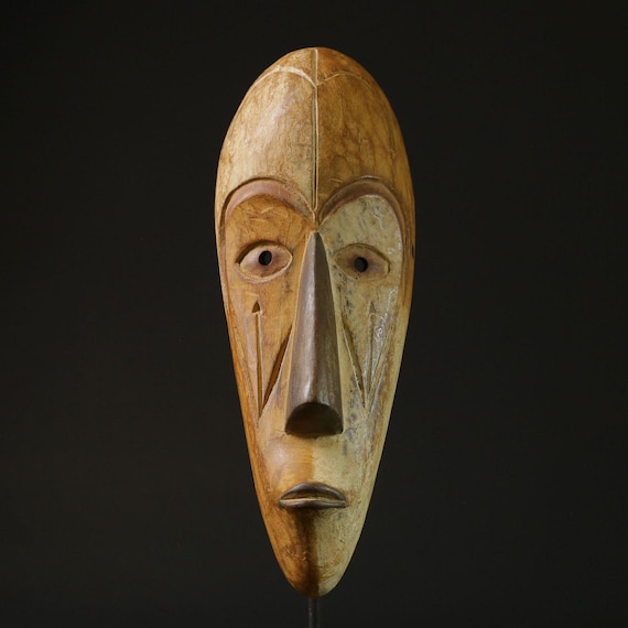 ヴィンテージ【アフリカンアート】フォーク 民族 木製 マスク オブジェ ヴィンテージ【アフリカンアート】フォーク 民族 木製 マスク オブジェ