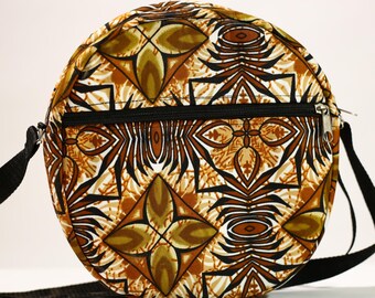 NWOT Golden Yellow Tribal Pattern Backpack Large BAG Unisex Tribal Embroidered Backpack from Thailand main image 2