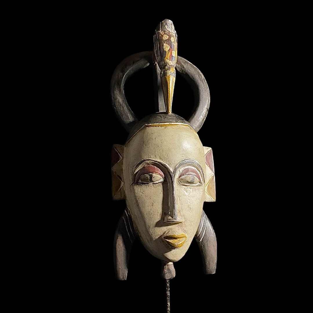 African Mask Wall Art Handmade Home Décor Guro Mask African Art