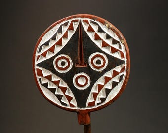 Vintage Bwa Sonnenmaske: Burkina Faso Wand Kunst-G2993