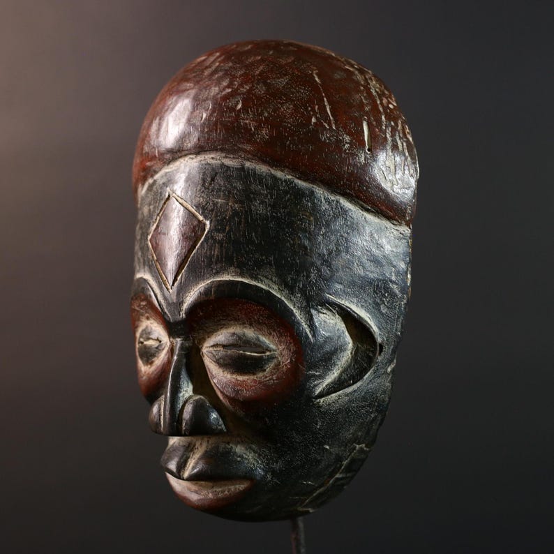 Hand Carved Dan Mask: African Tribal Art, Liberia Ritual Sculpture ...