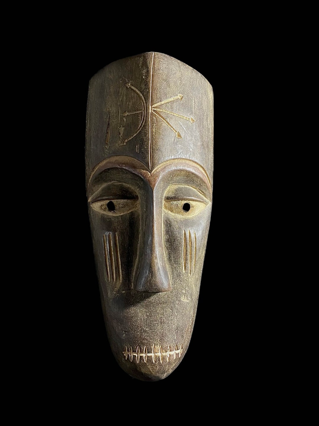 African Mask Wall Art Handmade Home Décor Fang Mask Ngil Home Etsy