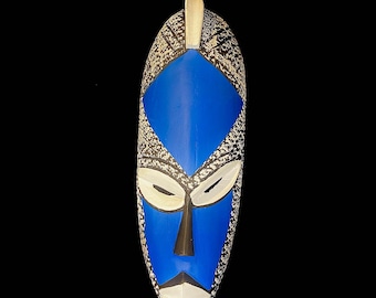 Maschera africana Maschera africana intagliata a mano MASCHERA Tribale intagliata a mano democratica - 6131