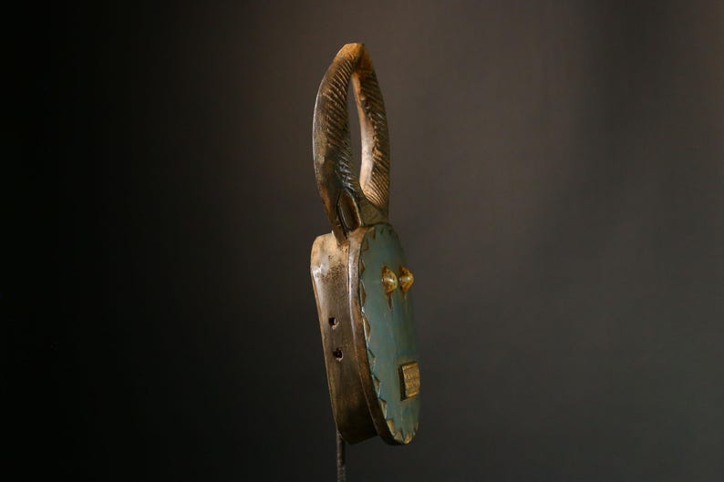 African Mask Vintage Goli Passport Mask Akan Tribe Authentic Tribal Art