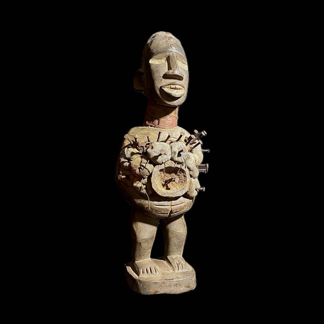 Tribal Figure Power Nkisi Nkondi Kongo Peoples Kongo African Art