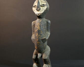 アフリカの牙の像：ガボンの黒檀製祖先彫刻-G5723 - Etsy 日本