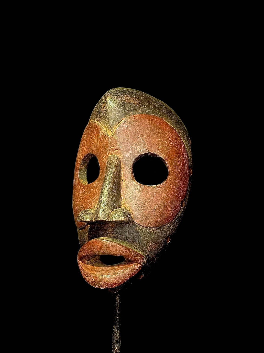 African Mask Tribal Mask African Real African Hand Carved Home Etsy